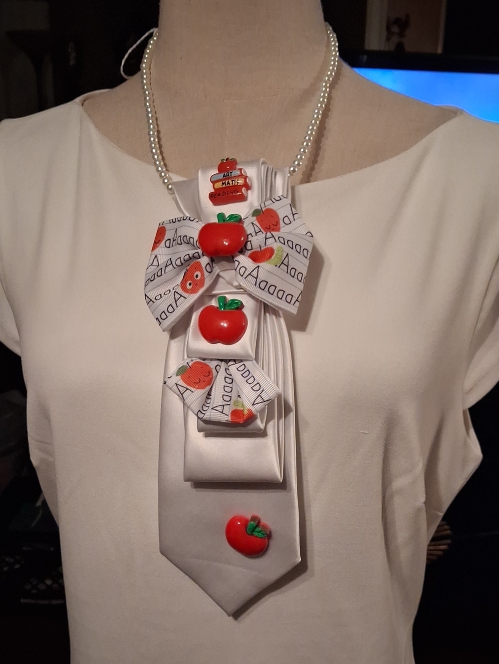 Puccini Upcycled Necktie Necklace